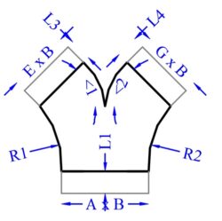 Pantalón ángulo-ángulo