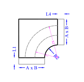 Curva simétrica con ángulo recto - Imagen 2