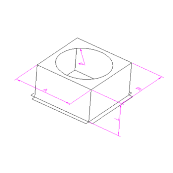 Cajón para Reja o Difusor Cuadrado/Rectangular